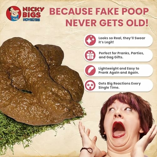 Nicky Bigs Novelties Fake Dog Poop